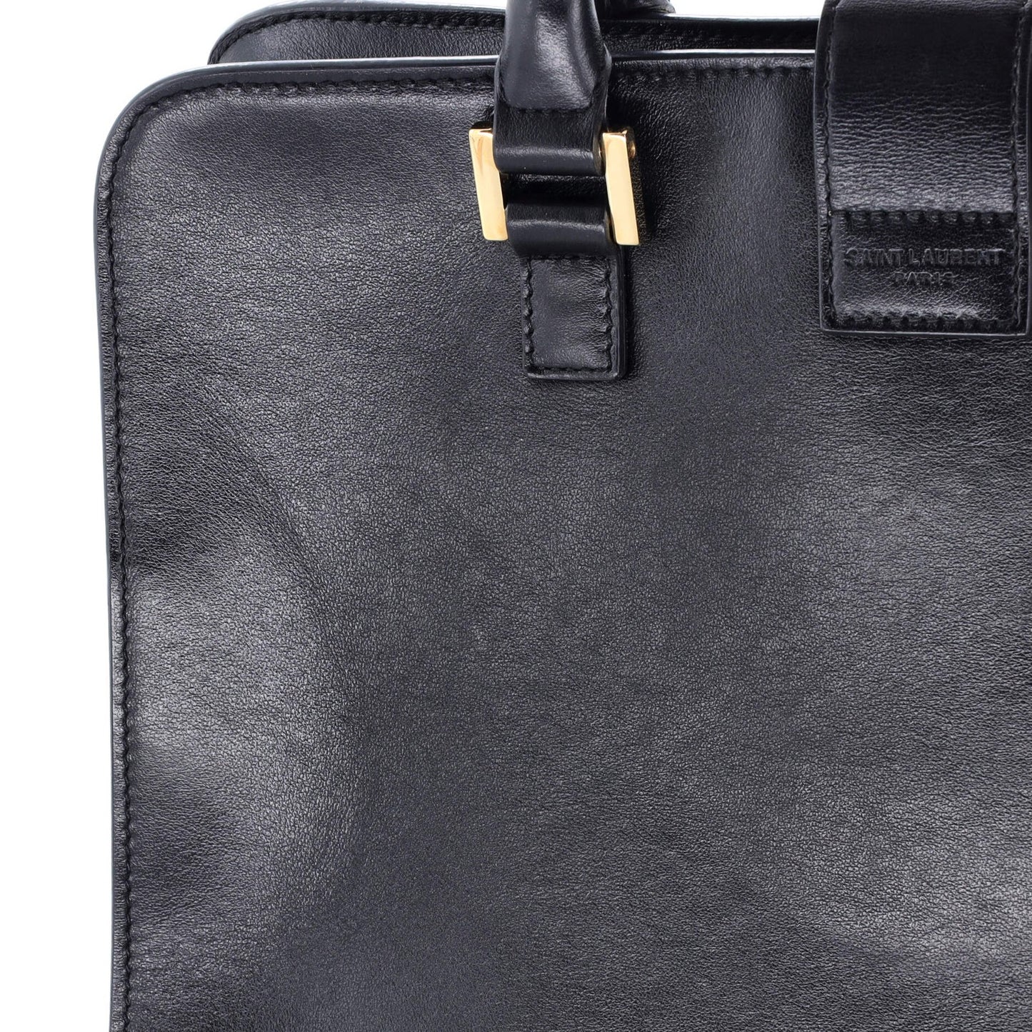 Saint Laurent Monogram Cabas Leather Small