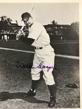 Walker Cooper Autographed 8X10 Black & White Baseball Photo