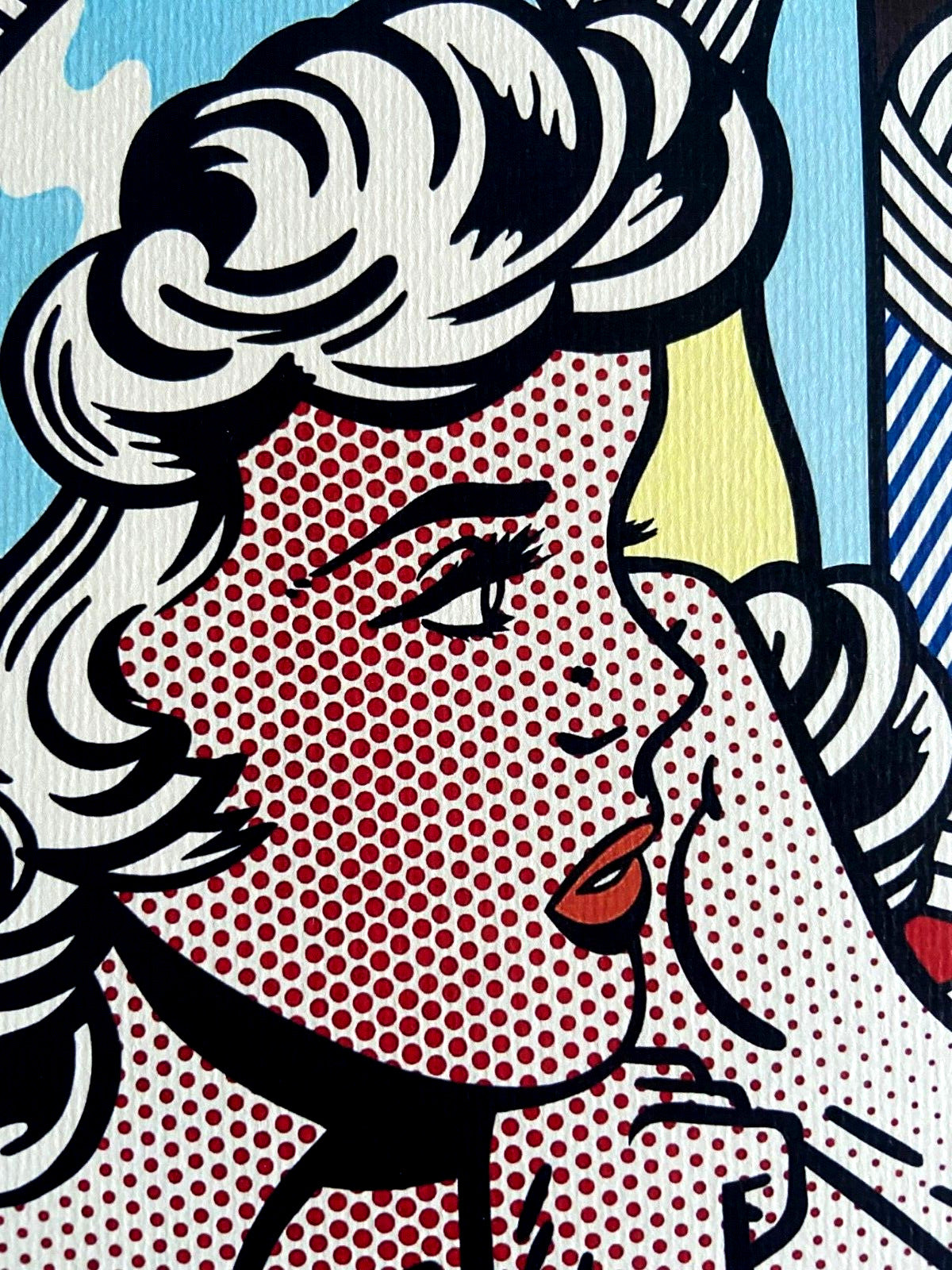 Roy Lichtenstein Lithograph Coa Signed Numbered Limited