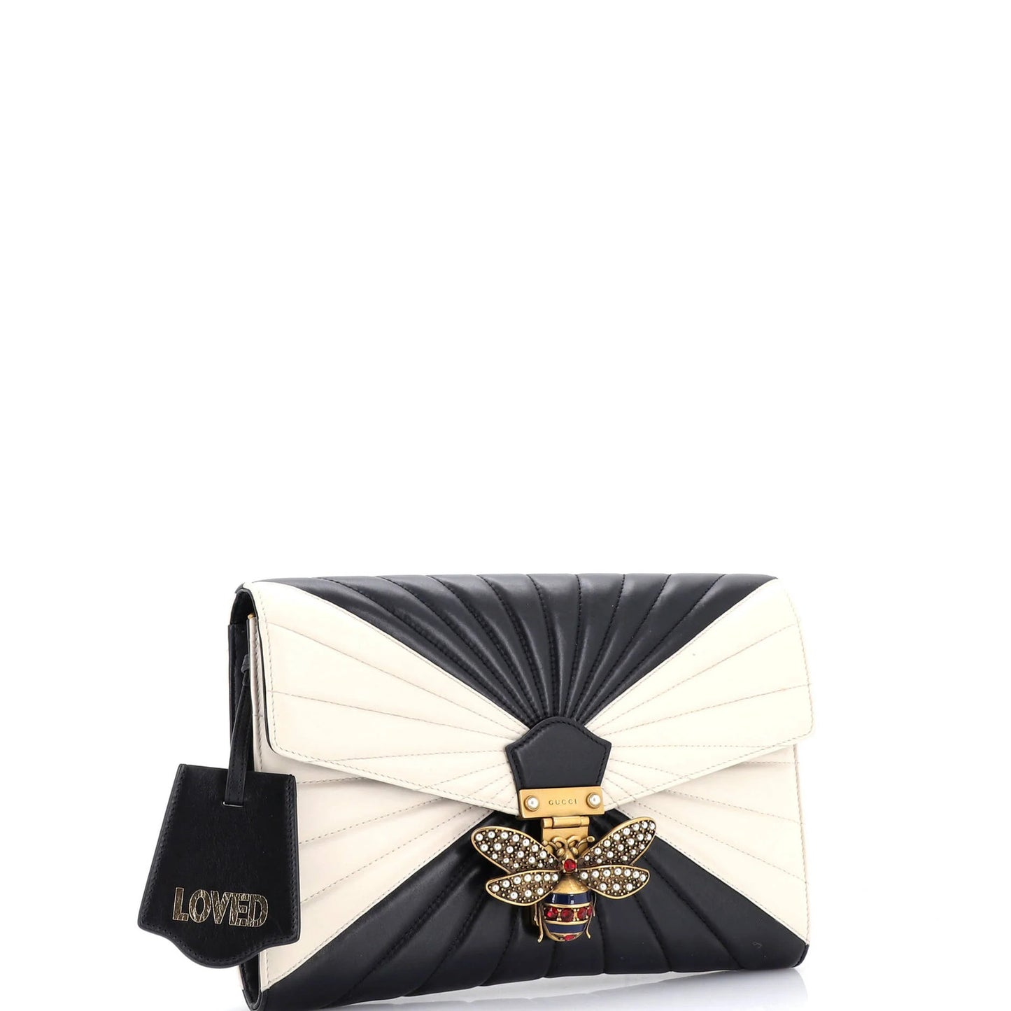 Gucci Queen Margaret Clutch Colorblock Leather