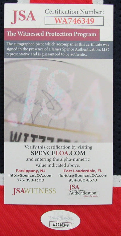 Karl Malone Hof Signed/Auto Navy Custom