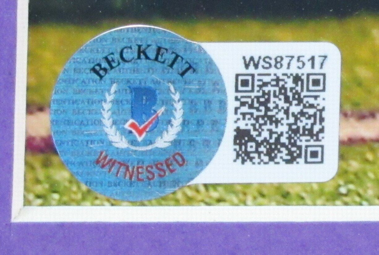 Terrell Suggs Autographed 16X20 Photo Ravens Framed Beckett 179402