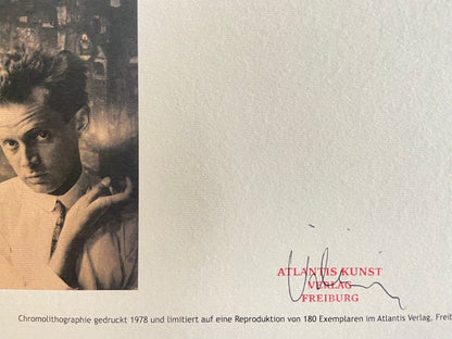 Egon Schiele "Eva" Lithograph From An Signed Op Numbered