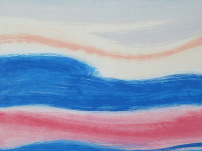 Andre Brasilier Original Lithograph "Seaside"