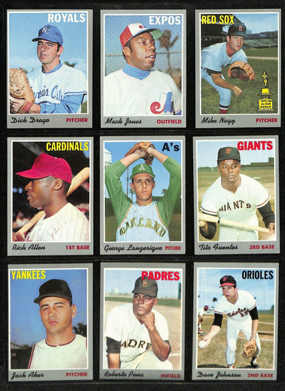 1970 Topps Baseball Card Complete Set (1-720)