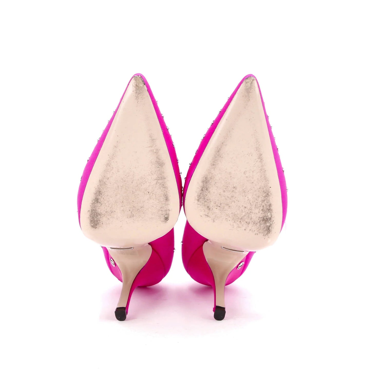 Gucci Women'S Mary Jane Pumps Crystal Embellished Satin