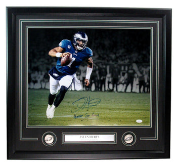 Jalen Hurts Autographed/Inscribed 16X20 Photo