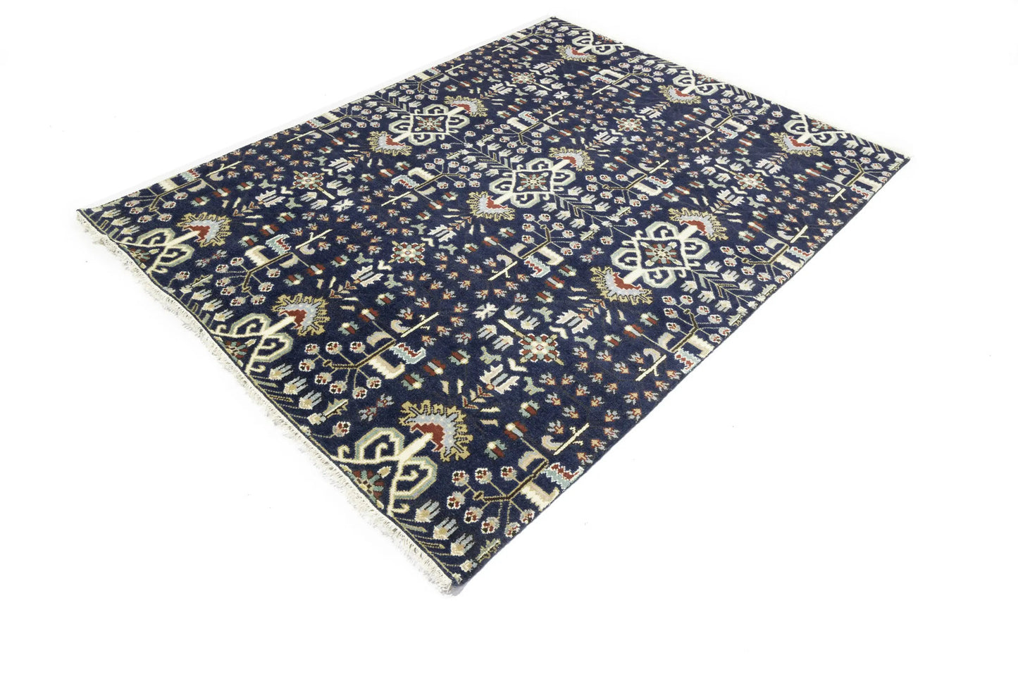 Handmade Oriental Rug Tribal Allover Floral Design Carpet Living Room 8X10 ft