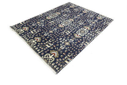 Handmade Oriental Rug Tribal Allover Floral Design Carpet Living Room 8X10 ft