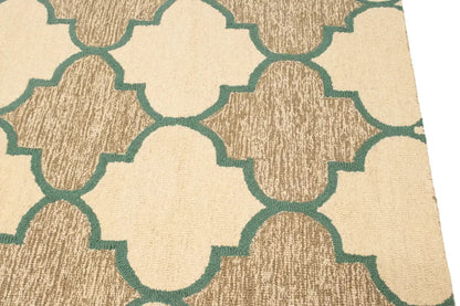 Multicolored Trellis Design 5X8 Hand-Tufted