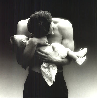 Dominique Issermann Man And Baby " Offset Lithograph Photography