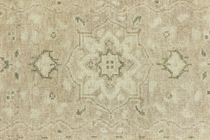 Transitional Oriental Runner Rug Muted Floral