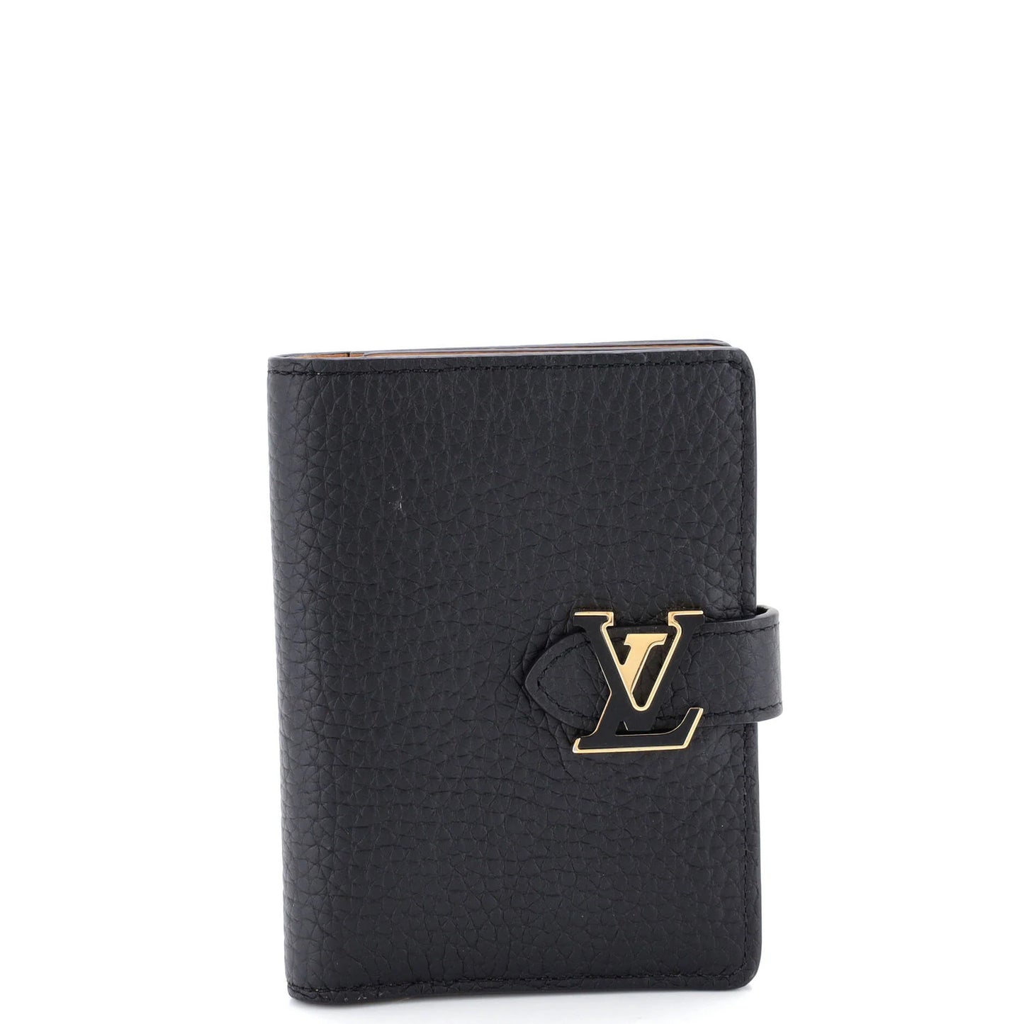 Louis Vuitton Lv Vertical Wallet Taurillion Leather Compact