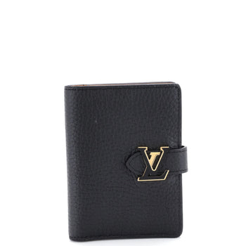 Louis Vuitton Lv Vertical Wallet Taurillion Leather Compact