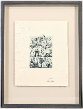 Simone & Henri Jean Etching With Embossing Limited 200 Hand-Signed Contemporary