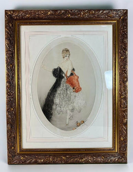 Louis Icart - Spilled Apple - Original Etching