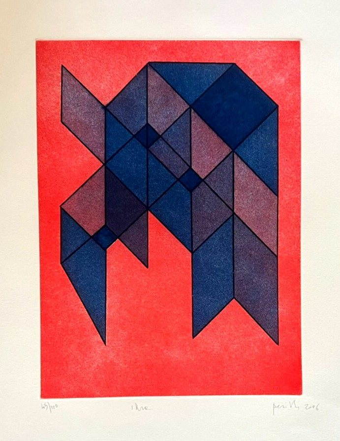 Achille Perilli Engraving Hand Signed Numbered