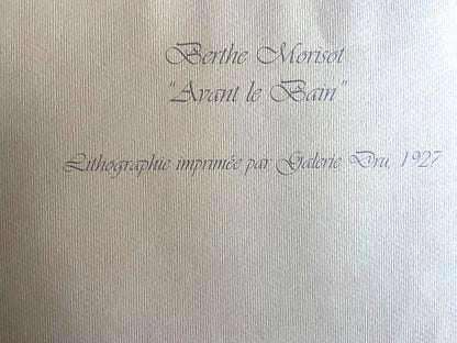 Berthe Morisot Lithograph