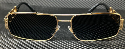 VERSACE VE2257 100287 Gold Dark Grey Men's 60 mm