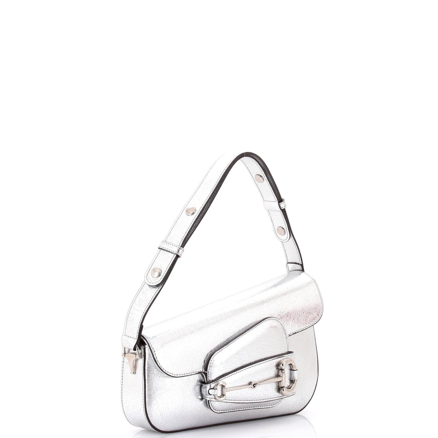 Gucci Horsebit 1955 Asymmetric Shoulder Bag Leather Small