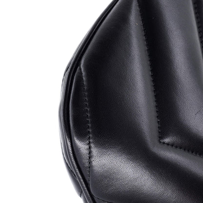 Gucci Gg Marmont Half Moon Chain Shoulder Bag Matelasse Leather Small