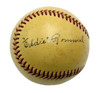 Eddie Rommel Johnny Hopp A'S/Umpire Signed/Auto