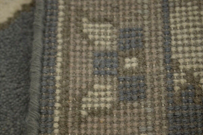 Handmade Oushak Oriental Rug Floral Design Pastel