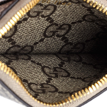 Gucci X Balenciaga The Hacker Project Zip Card Case With Strap Gg Coated Canvas