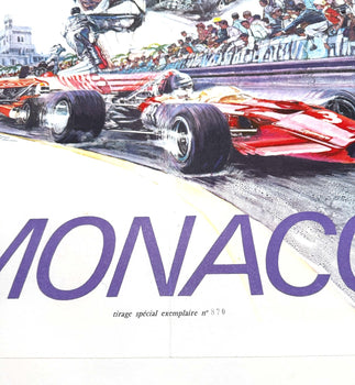 #870 Monaco Grand Prix 1971 Poster Steve Carpenter Race Edition