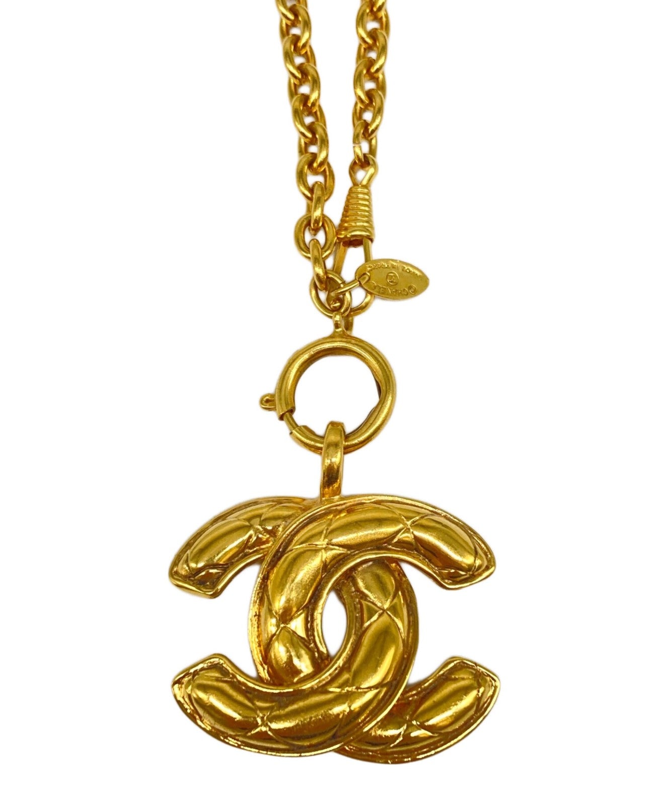 Chanel Vintage Coco Mark Chain Necklace