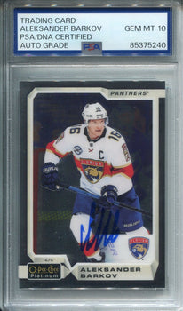 Aleksander Barkov Autographed O-Pee-Chee Card Psa Auto Grade 10