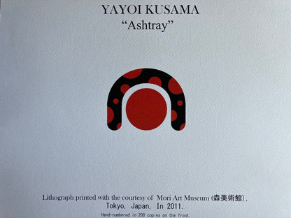 Yayoi Kusama Lithograph "Ashtray" Hand Numbered