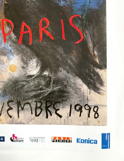 Jim Dine 1998 Mois De La Photo Paris  Original Serigraphie 20X32 Inches On Linen