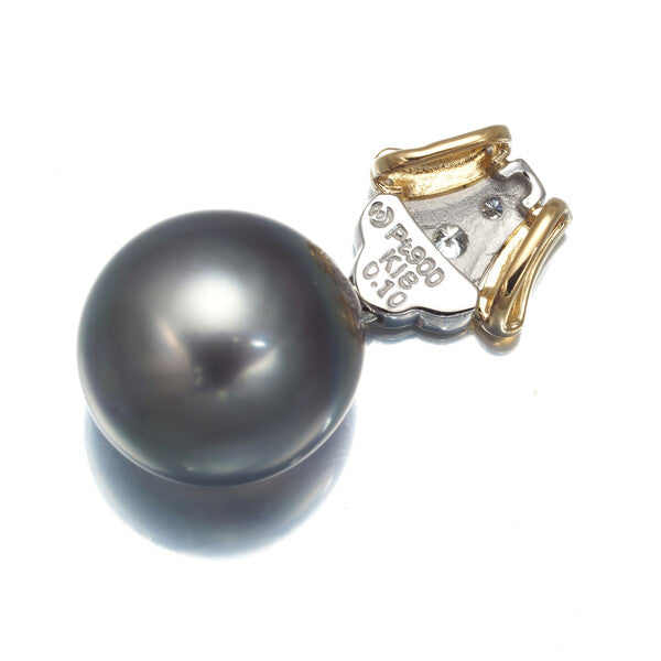Tasaki Pendant Black South Sea Pearl 13.4Mm