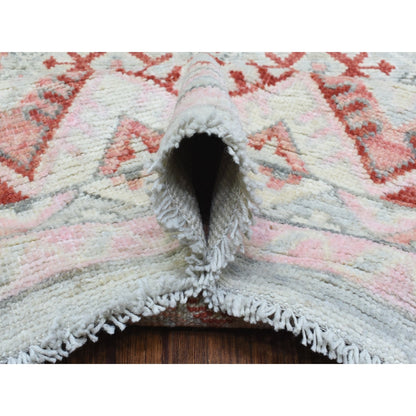 9'X12' Red Anatolian Village Inspired Style Soft Wool Hand Knotted Rug