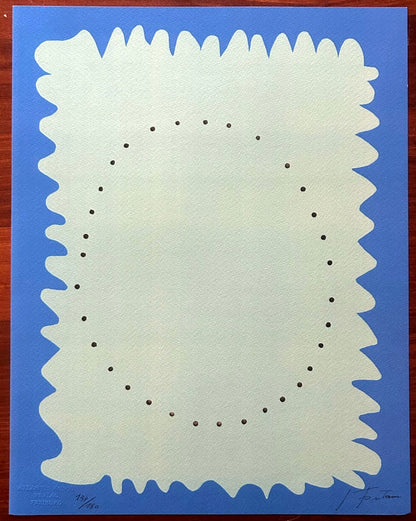 Lucio Fontana Lithograph 1978 Coa Signed In Pen