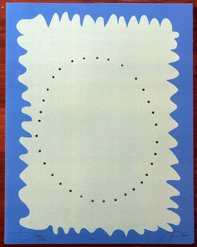 Lucio Fontana Lithograph 1978 Coa Signed In Pen