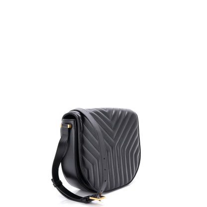 Saint Laurent Joan Satchel Matelasse Chevron Leather Medium
