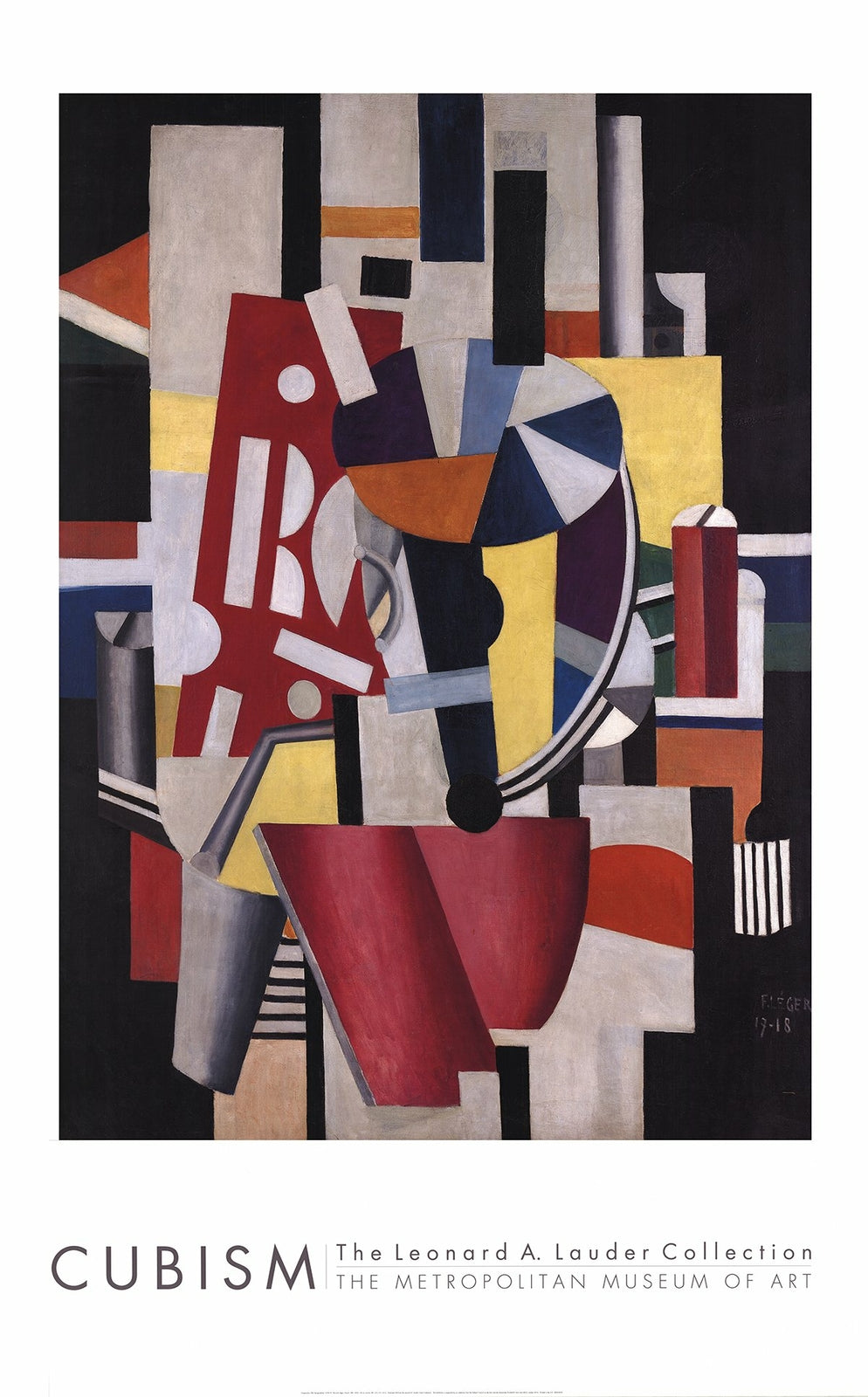 M FERNAND LEGER Composition (The Typographer) 78" x 47.75" Poster 2014 Modernism