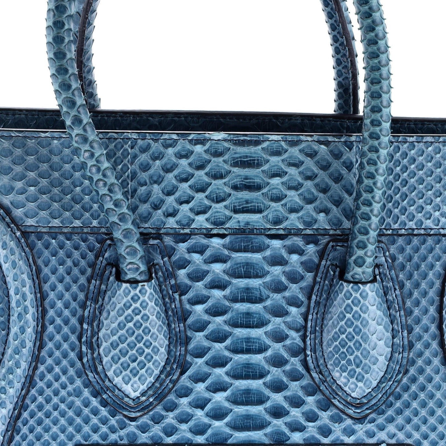 Celine Luggage Bag Python Micro