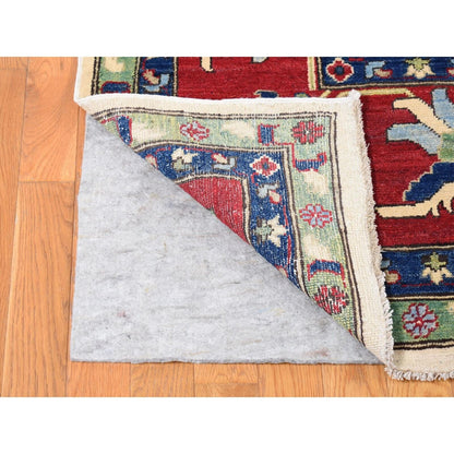 9'10"X14' Cream Color Hand Knotted Kazak Pure Wool Oriental Rug