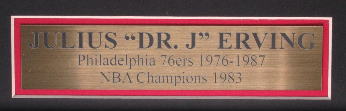 Julius Erving Hof Signed Basketball Jersey 76Ers