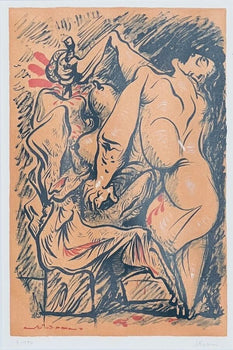 Andre Masson - Erotic Series Original Lithograph Print Signed Ed180 Framed