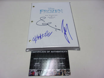 Idina Menzel,Kristen Bell,Josh Gad Frozen W/Coa