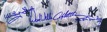Whitey Ford/David Wells/Andy Pettite/Guidry Autographed 8X10 Photo Yankees Jsa