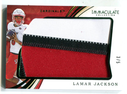 Lamar Jackson 2020 Panini Immaculate Collection #40 (3/5) Jersey Card