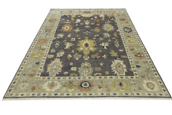 Handmade Oushak Floral Rug Colorfast Oriental