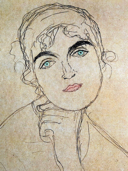 Gustav Klimt Lithograph Numbered By Hand Signed Op - Egon Schiele Edvard Munch