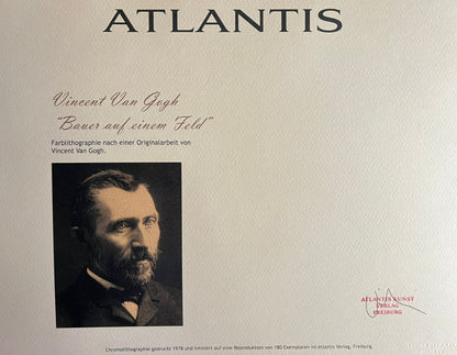 Vincent Van Gogh Lithograph Coa Signed Numbered