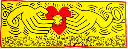 Keith Haring Lithograph Coa Signed Numbered By Hand Certificate